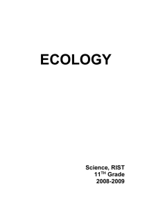 ECOLOGY Science, RIST 11