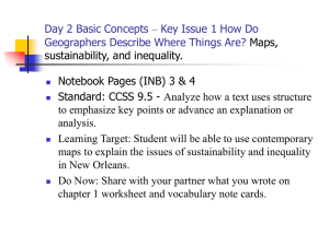 Day 2 Basic Concepts – Key Issue 1 How Do Maps,