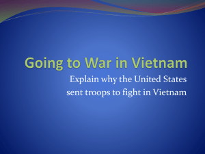 Explain why the United States sent troops to fight in Vietnam