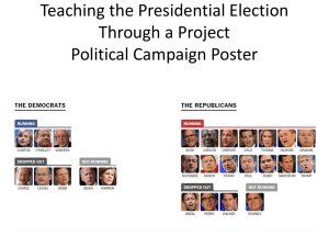 Teaching the Presidential Election Through a Project Political Campaign Poster