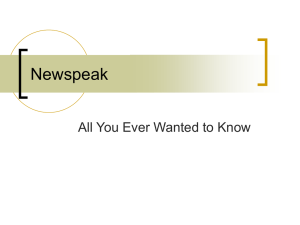 Newspeak All You Ever Wanted to Know