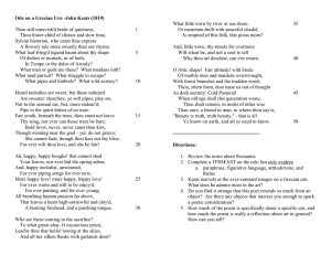 Ode on a Grecian Urn -John Keats (1819)  35