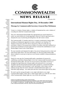 International Human Rights Day, 10 December 2005  05/84