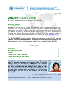 OHCHR INTRODUCTION July 2014