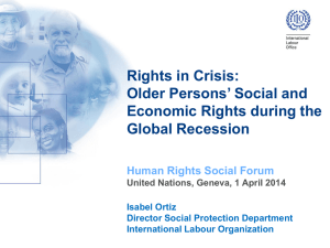 Rights in Crisis: Older Persons’ Social and Economic Rights during the Global Recession