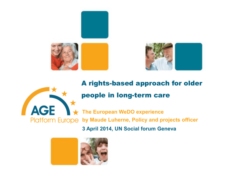 A Rights based Approach For Older People In Long term Care