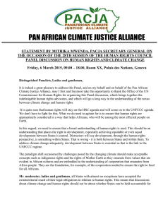 PAN AFRICAN CLIMATE JUSTICE ALLIANCE