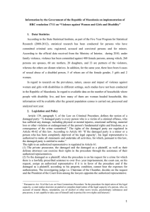 Information by the Government of the Republic of Macedonia on... HRC resolution 17/11 on “Violence against Women and Girls and...