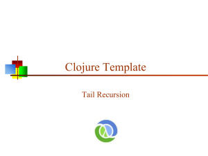Clojure Template Tail Recursion