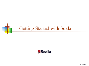 Getting Started with Scala 26-Jul-16