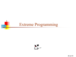 Extreme Programming 26-Jul-16