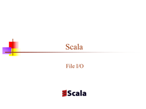 Scala File I/O