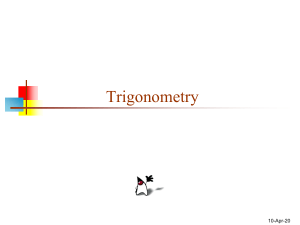 Trigonometry 26-Jul-16