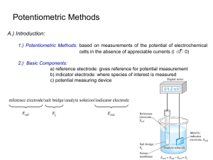 Potentiometric Methods : A.) Introduction .