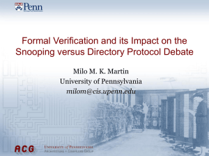 Formal Verification and its Impact on the Milo M. K. Martin