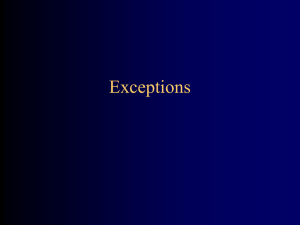 Exceptions