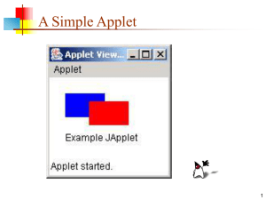 A Simple Applet 1