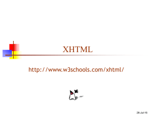 XHTML  26-Jul-16