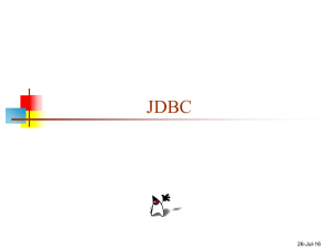 JDBC 26-Jul-16