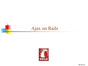Ajax on Rails 26-Jul-16