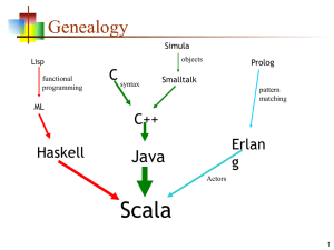 Scala Genealogy Java C