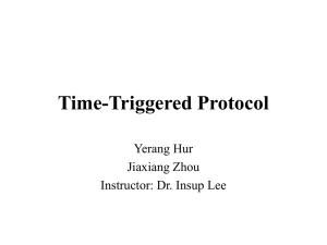 Time-Triggered Protocol Yerang Hur Jiaxiang Zhou Instructor: Dr. Insup Lee