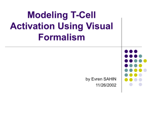 Modeling T-Cell Activation Using Visual Formalism by Evren SAHIN