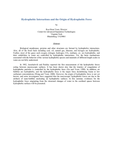 Hydrophobic Interactions and the Origin of Hydrophobic Force