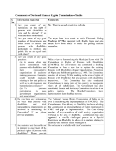 Comments of National Human Rights Commission of India