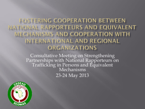 Consultative Meeting on Strengthening Partnerships with National Rapporteurs on
