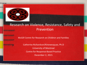 Research on Violence, Resistance, Safety and Prevention