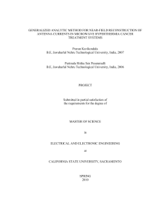 GENERALIZED ANALYTIC METHOD FOR NEAR-FIELD RECONSTRUCTION OF