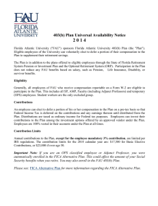 2 0 1 4 403(b) Plan Universal Availability Notice