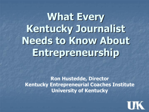 What Every Kentucky Journalist Needs to Know About Entrepreneurship