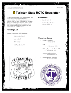 Tarleton State ROTC Newsletter Past Events