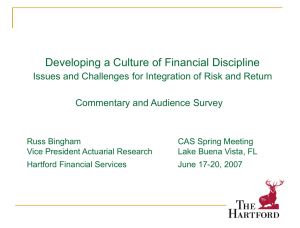 Developing a Culture of Financial Discipline Commentary and Audience Survey