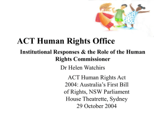 ACT Human Rights Office