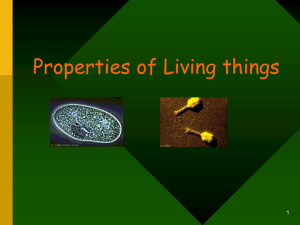 Properties of Living things 1