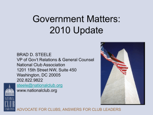 Government Matters: 2010 Update