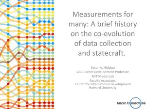 Measurements for many: A brief history on the co-evolution of data collection