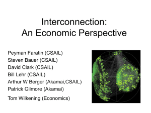 Interconnection: An Economic Perspective
