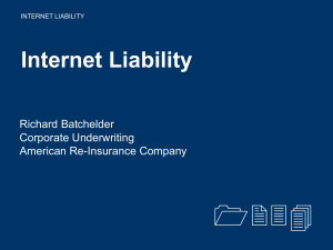 1234 Internet Liability Richard Batchelder Corporate Underwriting