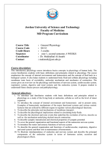 Jordan University of Science and Technology Faculty of Medicine MD Program Curriculum