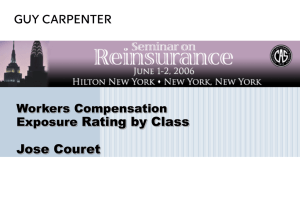 Rating by Class Jose Couret Workers Compensation Exposure