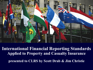 International Financial Reporting Standards Applied to Property and Casualty Insurance