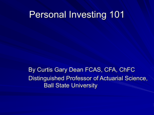 Personal Investing 101