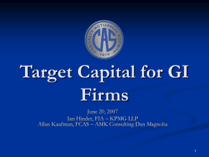 Target Capital for GI Firms June 20, 2007