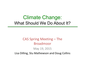 Climate Change: What Should We Do About It? Broadmoor