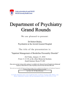 W e   a r e   p... Dr Robert Biskin, Psychiatrist at the Jewish General Hospital