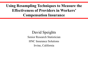 Using Resampling Techniques to Measure the Effectiveness of Providers in Workers’